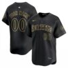 Custom Seattle Mariners Alternate Black Gold Limited Jersey - All Stitched