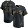 Custom Seattle Mariners City Connect Alternate Black Gold Limited Jersey - All Stitched