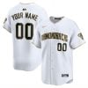 Custom Arizona Diamondbacks White Gold Vapor Limited Ver1 Jersey - All Stitched