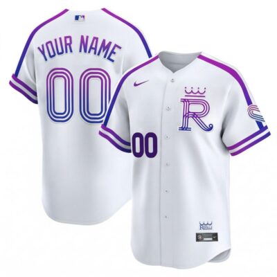 Custom Kansas City Royals White 2026 City Connect Vapor Limited Jersey - All Stitched