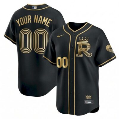 Custom Kansas City Royals Black Gold 2026 City Connect Vapor Limited Jersey - All Stitched