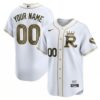 Custom Kansas City Royals White Gold 2026 City Connect Vapor Limited Jersey - All Stitched