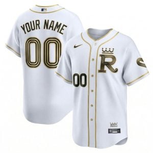 Custom Kansas City Royals White Gold 2026 City Connect Vapor Limited Jersey - All Stitched