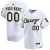 Custom Chicago White Sox White Gold Ver2 Vapor Limited Jersey - All Stitched