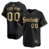 Custom Chicago White Sox Black Gold South Side Limited Jersey - All Stitched
