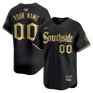 Custom Chicago White Sox Black Gold South Side Limited Jersey - All Stitched