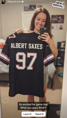 Custom Red White-Black Performance T-Shirt photo review