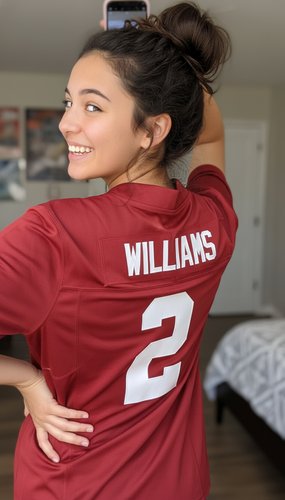 Custom Red White-Black Performance T-Shirt photo review