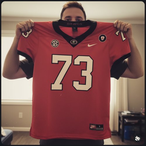 Custom Red White-Black Performance T-Shirt photo review