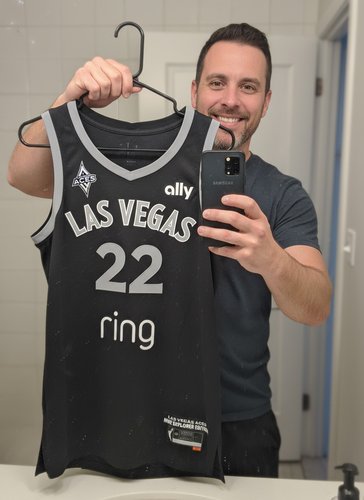 Custom Red White-Black Performance T-Shirt photo review