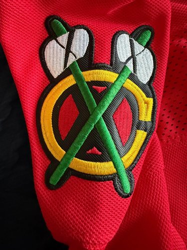 Custom Red White-Black Performance T-Shirt photo review