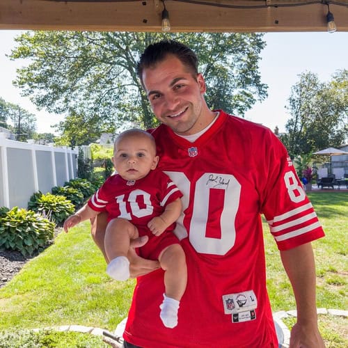 Custom Red White-Black Performance T-Shirt photo review