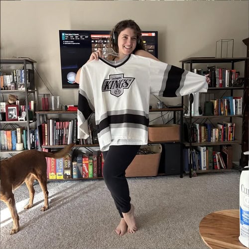 Custom Red White-Black Performance T-Shirt photo review