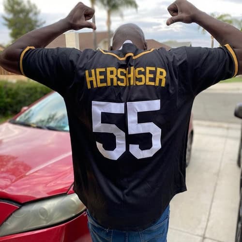 Custom Red White-Black Performance T-Shirt photo review