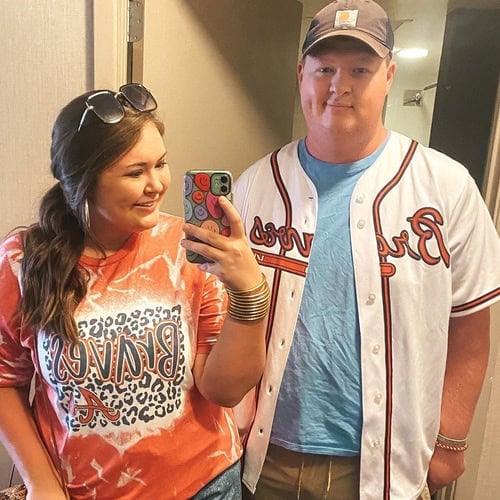 Custom Red White-Black Performance T-Shirt photo review