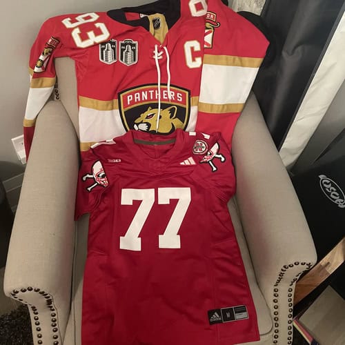 Custom Red White-Black Performance T-Shirt photo review