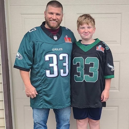 Custom Red White-Black Performance T-Shirt photo review