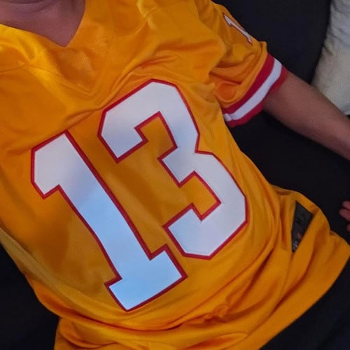 Custom Red White-Black Performance T-Shirt photo review