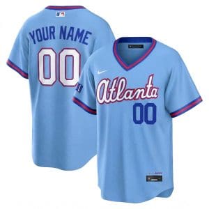 Custom Atlanta Braves Powder Blue 2026 City Connect Stadium Jersey - All Stitched