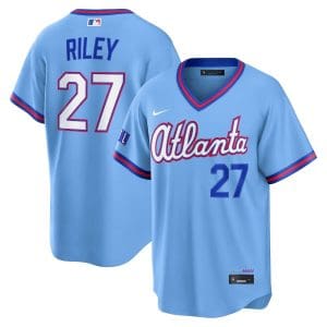 Austin Riley Atlanta Braves Powder Blue 2026 City Connect Stadium Jersey - All Stitched