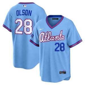 Matt Olson Atlanta Braves Powder Blue 2026 City Connect Stadium Jersey - All Stitched