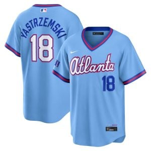 Mike Yastrzemski Atlanta Braves Powder Blue 2026 City Connect Stadium Jersey - All Stitched