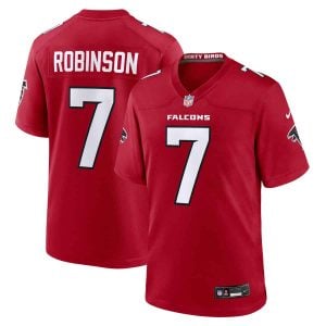 Bijan Robinson Atlanta Falcons Red Game Jersey - All Stitched