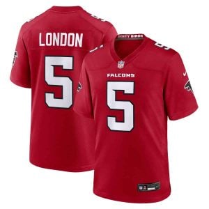 Drake London Atlanta Falcons Red Game Jersey - All Stitched